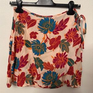 NWT Floral Wrap Skirt - size Large